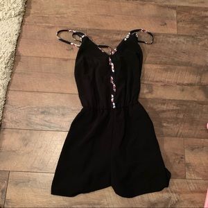 Black romper.